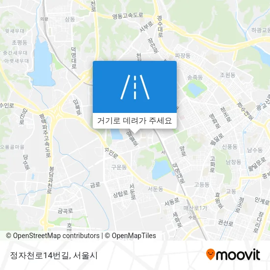 정자천로14번길 지도