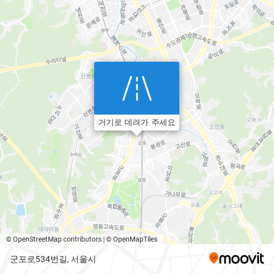 군포로534번길 지도