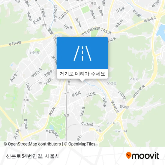 산본로54번안길 지도