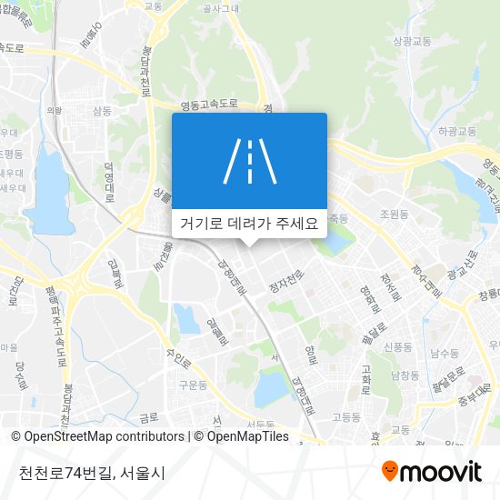 천천로74번길 지도