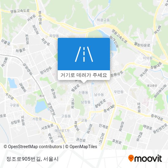 정조로905번길 지도