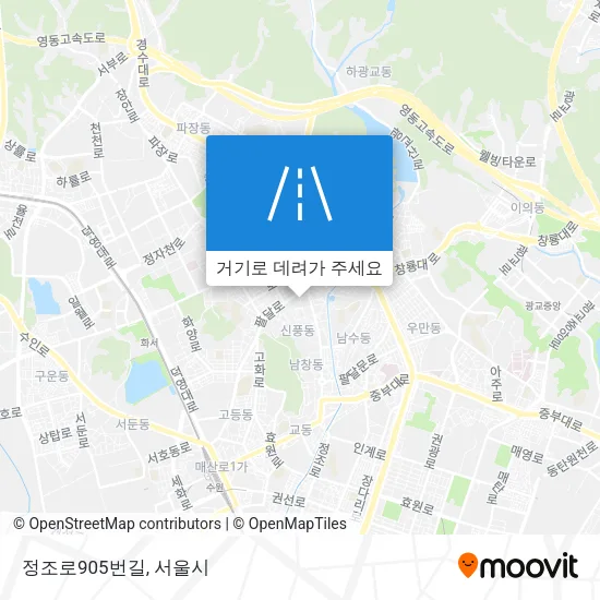 정조로905번길 지도