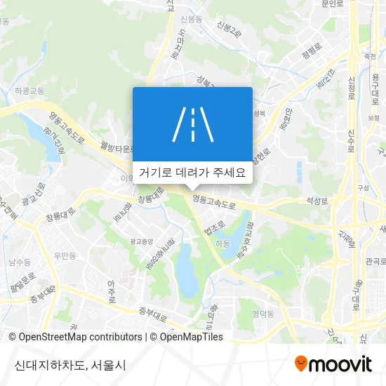 신대지하차도 지도