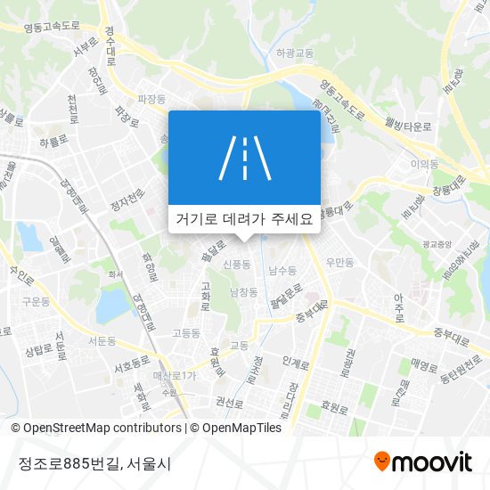 정조로885번길 지도