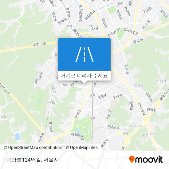 금당로124번길 지도