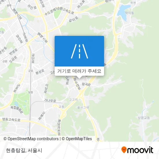 현충탑길 지도