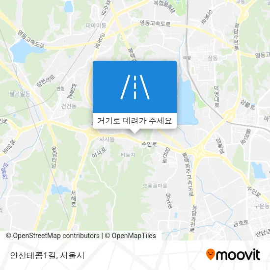 안산테콤1길 지도