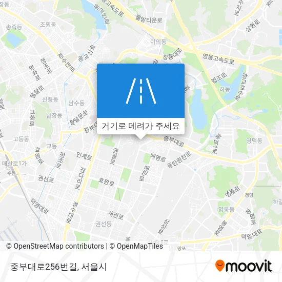 중부대로256번길 지도