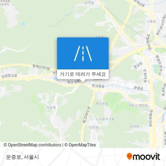 운중로 지도