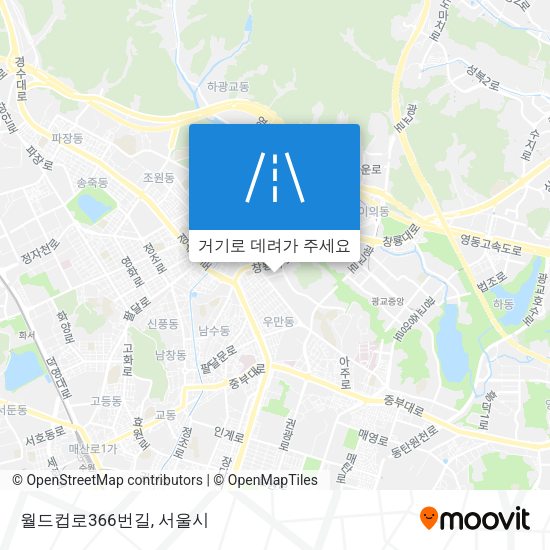 월드컵로366번길 지도