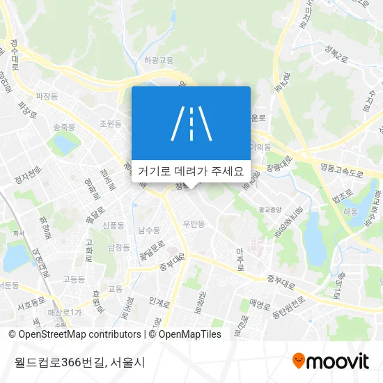 월드컵로366번길 지도