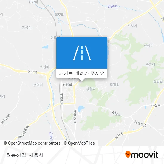 월봉산길 지도