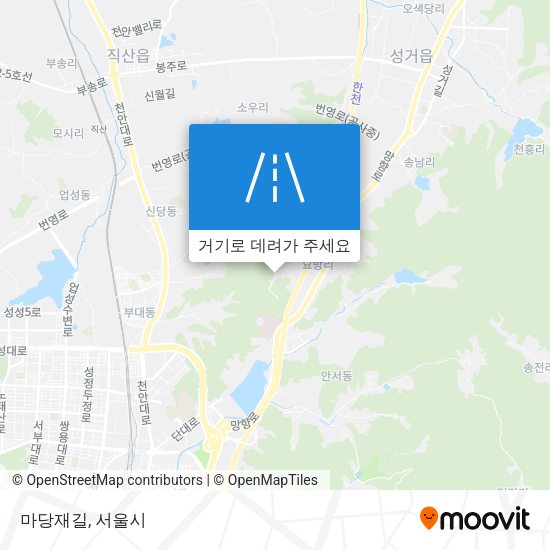 마당재길 지도