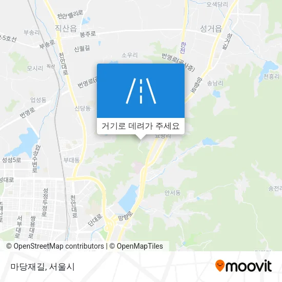 마당재길 지도
