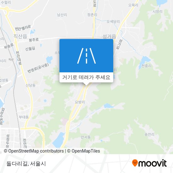 돌다리길 지도