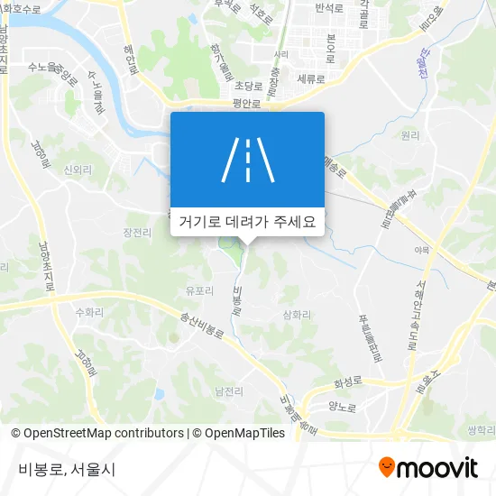 비봉로 지도