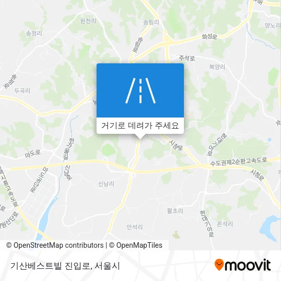 기산베스트빌 진입로 지도