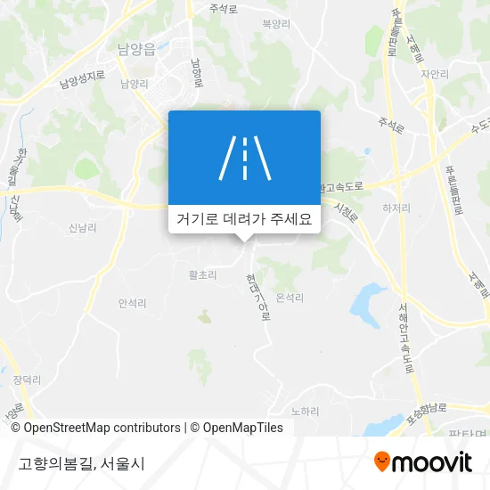 고향의봄길 지도