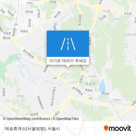 매송휴게소(서울방향) 지도