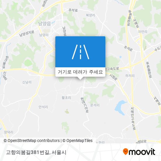 고향의봄길381번길 지도