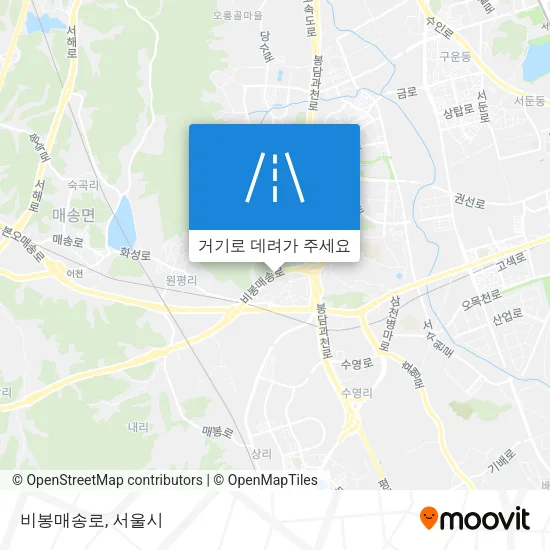 비봉매송로 지도