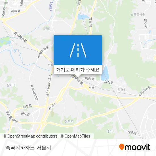 숙곡지하차도 지도