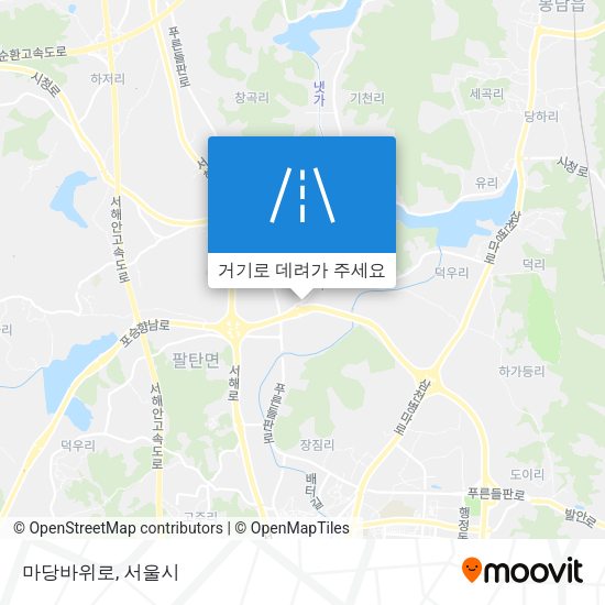 마당바위로 지도