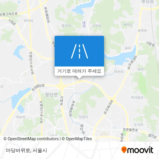 마당바위로 지도