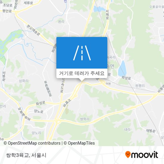 쌍학3육교 지도