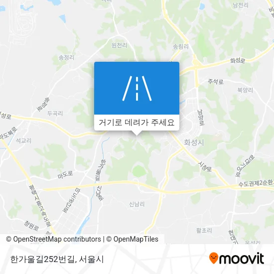 한가울길252번길 지도