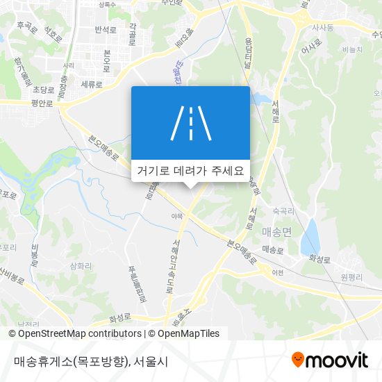 매송휴게소(목포방향) 지도