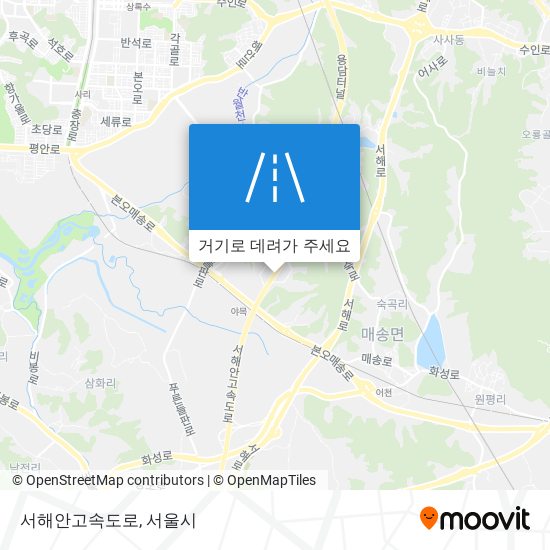 서해안고속도로 지도