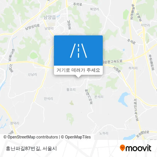 홍난파길87번길 지도