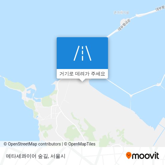 메타세콰이어 숲길 지도