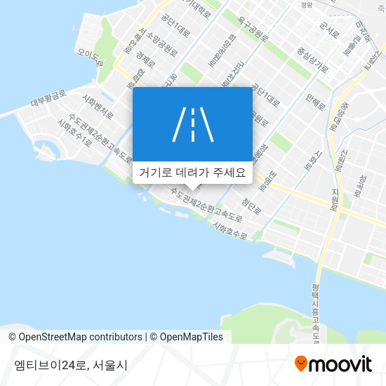 엠티브이24로 지도