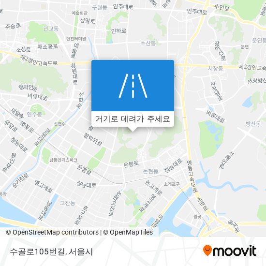 수골로105번길 지도