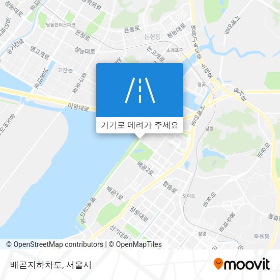 배곧지하차도 지도