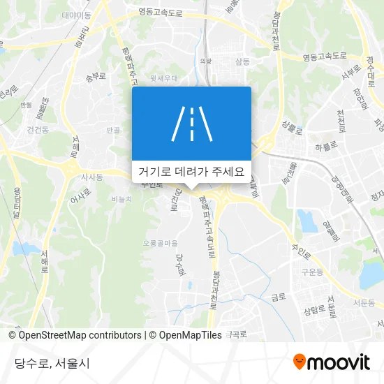 당수로 지도