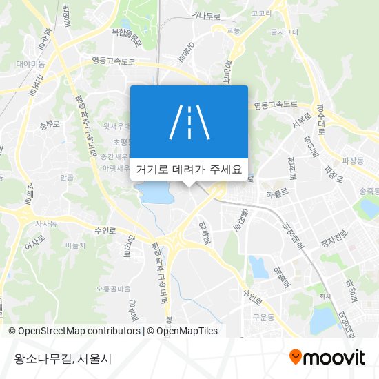 왕소나무길 지도