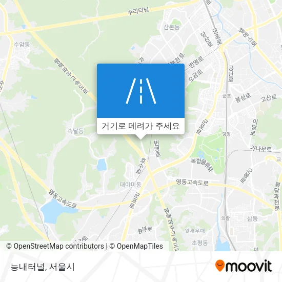 능내터널 지도
