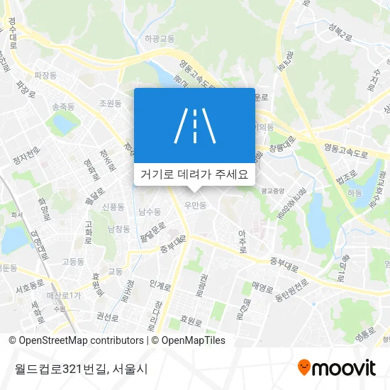 월드컵로321번길 지도