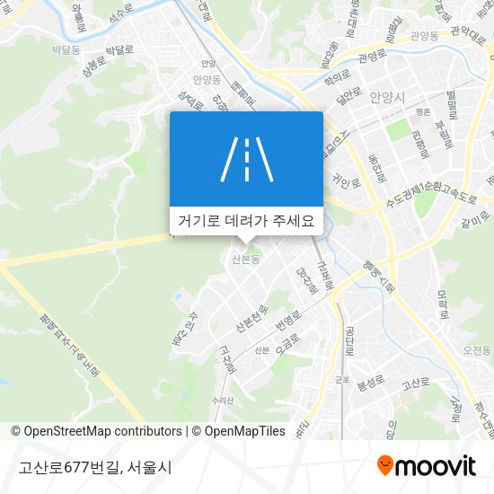고산로677번길 지도