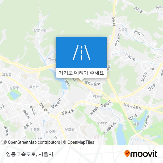 영동고속도로 지도