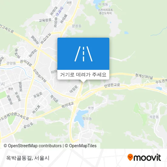 옥박골동길 지도