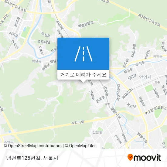냉천로125번길 지도