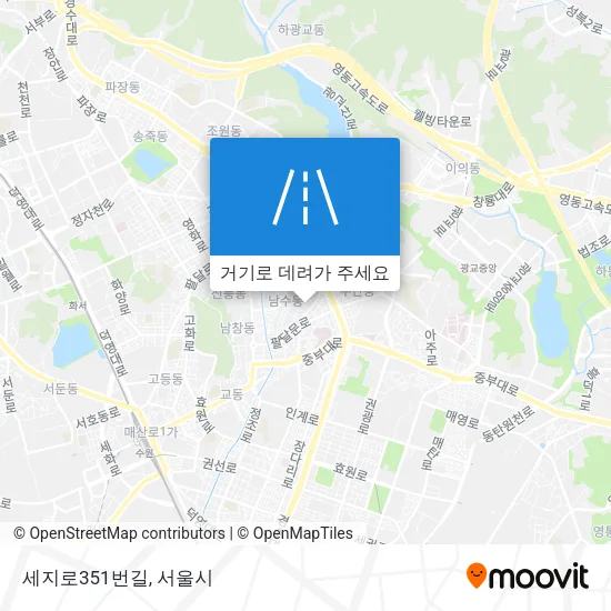 세지로351번길 지도