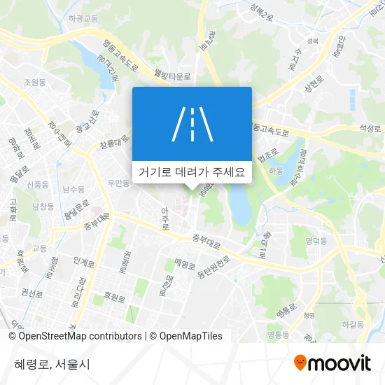 혜령로 지도