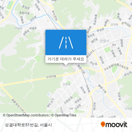 성결대학로51번길 지도