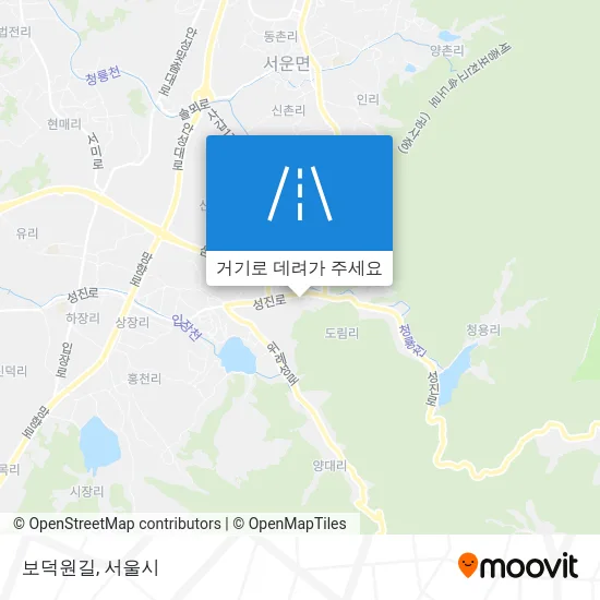 보덕원길 지도
