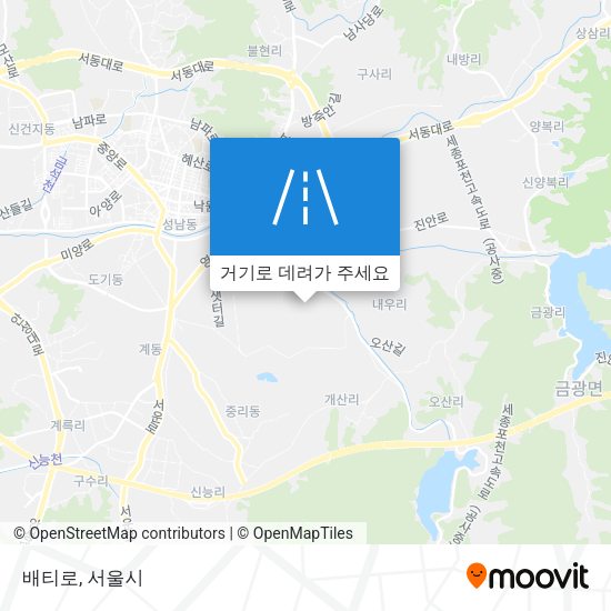 배티로 지도